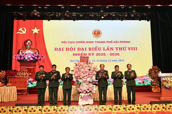 Đại hội đại biểu Hội Cựu chiến binh thành phố lần thứ VIII nhiệm kỳ 2025 – 2030 diễn ra thành công tốt đẹp