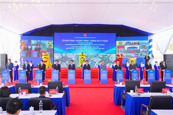 Hải Phòng đồng loạt khởi công, khánh thành 13 công trình chào mừng Đại hội đại biểu toàn quốc lần thứ XIV của Đảng nhiệm kỳ 2025 - 2030