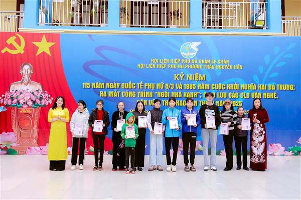 Phường Trần Nguyên Hãn, quận Lê Chân: Kỷ niệm 115 năm Ngày Quốc tế phụ nữ 8/3