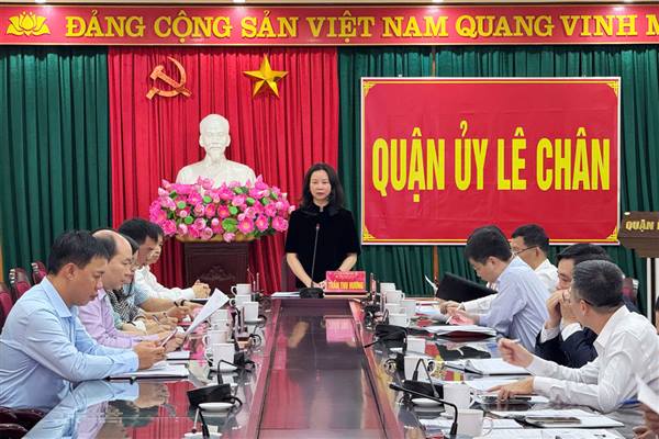Quận Lê Chân: Đẩy mạnh công tác tuyên truyền về Lễ hội truyền thống Nữ tướng Lê Chân năm 2025 để thu hút người dân tham gia