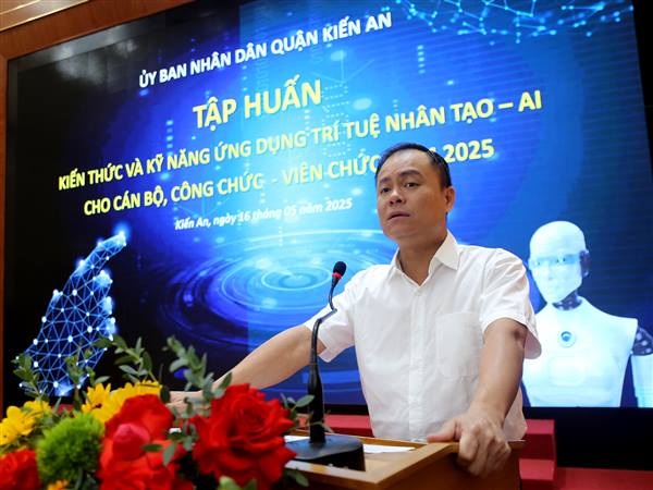 Quận Kiến An tập huấn chuyển đổi số và ứng dụng trí tuệ nhân tạo