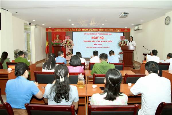 Phường Hưng Đạo phát động toàn dân tích cực hưởng ứng tham gia Phong trào Toàn dân bảo vệ an ninh Tổ quốc