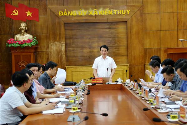Phó Chủ tịch Thường trực Ủy ban MTTQ Việt Nam thành phố kiểm tra công tác chuẩn bị Đại hội Đảng bộ xã Kiến Thụy, nhiệm kỳ 2025–2030
