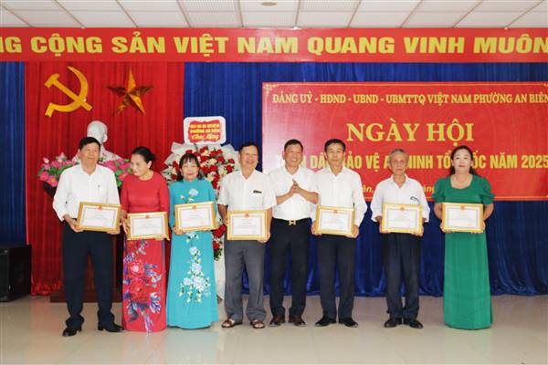 Phường An Biên tổ chức Ngày hội toàn dân bảo vệ an ninh Tổ quốc năm 2025