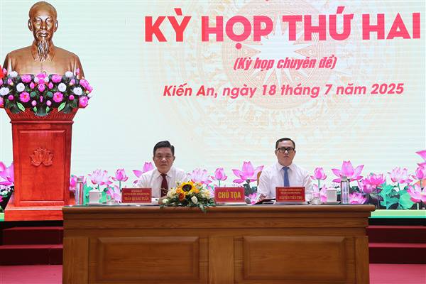 Kỳ họp thứ hai HĐND phường Kiến An: Thống nhất đổi tên, sắp xếp Tổ dân phố và bầu bổ sung nhân sự