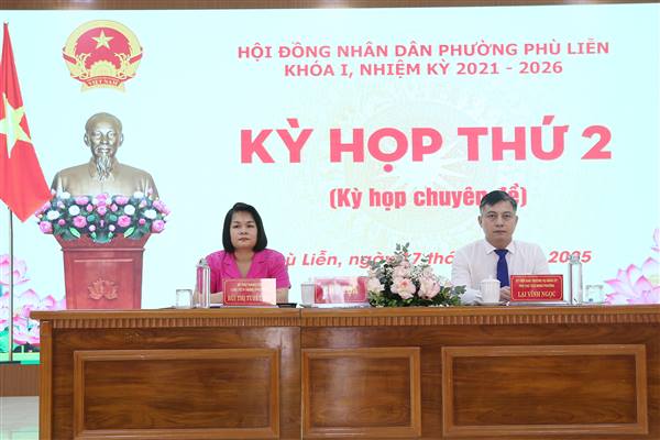 HĐND phường Phù Liễn khóa I, nhiệm kỳ 2021 - 2026 thông qua phương án đổi tên, ghép Tổ dân phố