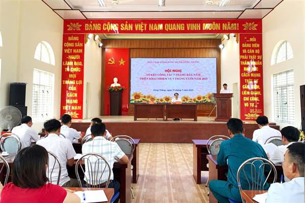Đảng bộ xã Hùng Thắng triển khai nhiệm vụ 5 tháng cuối năm năm 2025