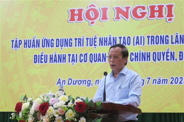Cán bộ, công chức, viên chức phường An Dương đẩy mạnh ứng dụng trí tuệ nhân tạo trong lãnh đạo, quản lý, điều hành