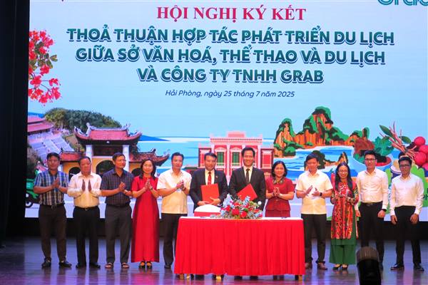 Sở Văn hóa Thể thao và Du lịch Hải Phòng và Grab Việt Nam ký kết thỏa thuận hợp tác đẩy mạnh xúc tiến quảng bá du lịch