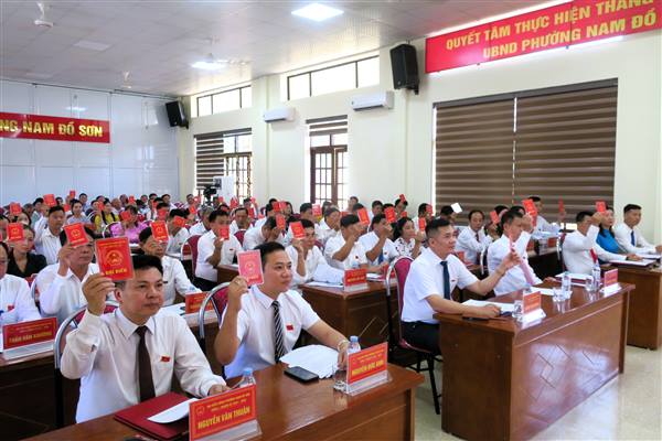HĐND phường Nam Đồ Sơn khóa I, nhiệm kỳ 2021-2026 tổ chức Kỳ họp thứ 2, năm 2025