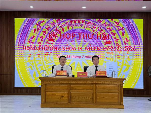 Kỳ họp thứ 2, HĐND phường Gia Viên thông qua 5 Nghị quyết về phát triển kinh tế – xã hội 6 tháng cuối năm 2025