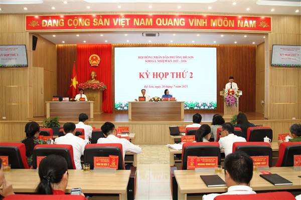 Kỳ họp thứ 2, HĐND phường Đồ Sơn Khóa I quyết nghị nhiều nội dung quan trọng phát triển kinh tế xã hội 6 tháng cuối năm 2025