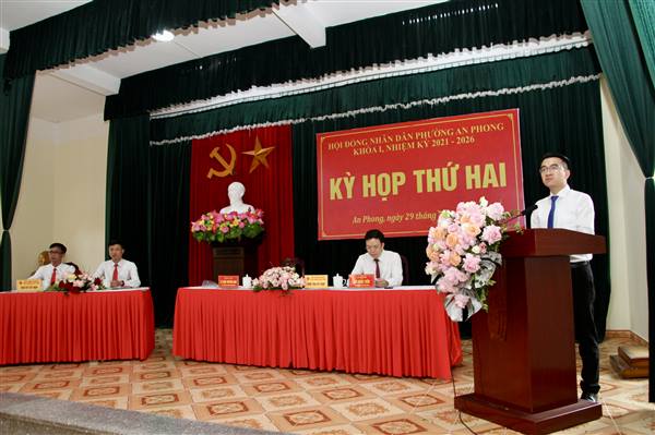 Hội đồng nhân dân phường An Phong khóa I, nhiệm kỳ 2021-2026 thông qua kế hoạch phát triển kinh tế - xã hội, quốc phòng - an ninh 6 tháng cuối năm 2025