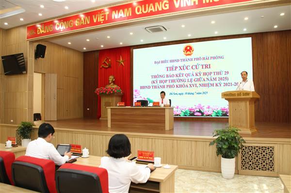 Cử tri các phường Đồ Sơn, Nam Đồ Sơn kiến nghị sử dụng hiệu quả trụ sở sau sáp nhập hành chính