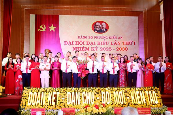Đại hội Đảng bộ phường Kiến An lần thứ I, nhiệm kỳ 2025 – 2030: Đổi mới, phát triển mạnh mẽ, xây dựng đô thị xanh, văn minh, hiện đại
