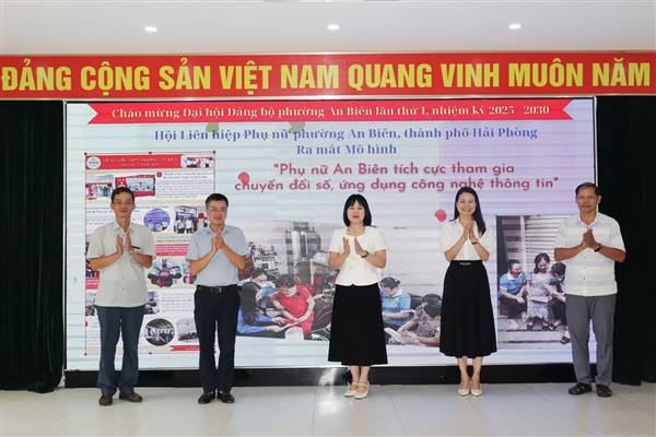 Ra mắt mô hình “Phụ nữ An Biên tích cực tham gia chuyển đổi số, ứng dụng công nghệ thông tin”