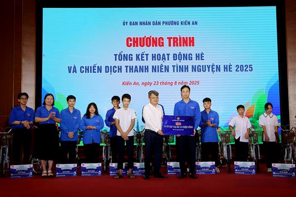 Phường Kiến An tổng kết hoạt động hè và Chiến dịch Thanh niên tình nguyện hè 2025
