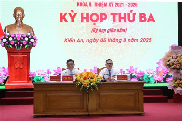 Kỳ họp thứ Ba HĐND phường Kiến An: Tập trung đánh giá kết quả vận hành chính quyền 2 cấp và định hướng nhiệm vụ cuối năm