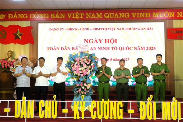 Phường An Hải biểu dương, khen thưởng nhiều tập thể, cá nhân xuất sắc trong phong trào bảo vệ an ninh Tổ quốc năm 2025