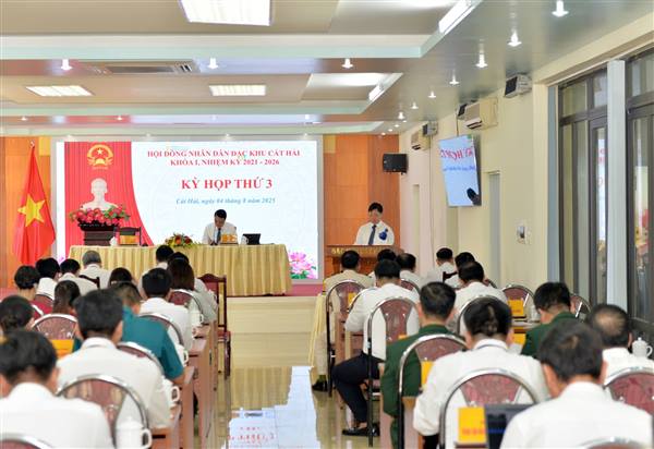 HĐND đặc khu Cát Hải khóa I tổ chức Kỳ họp thứ 3, thông qua nhiều Nghị quyết quan trọng