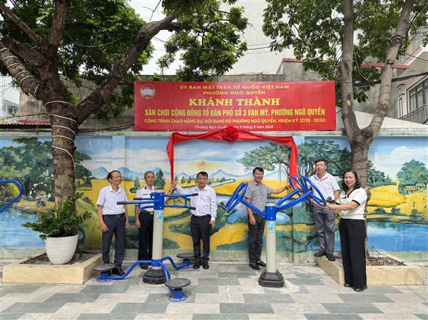 Phường Ngô Quyền khánh thành các công trình chào mừng Đại hội Đảng bộ&nbsp;phường lần thứ I, nhiệm kỳ 2025-2030