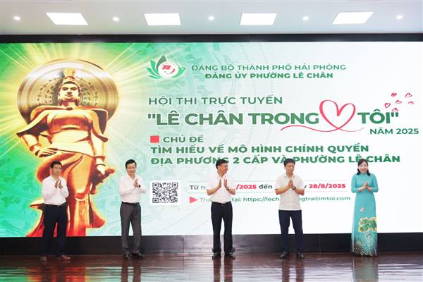 Đảng ủy phường Lê Chân phát động Hội thi “Lê Chân trong trái tim tôi” năm 2025