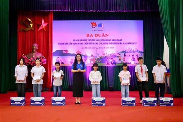 Tuổi trẻ Hải Phòng ra quân Ngày cao điểm chung tay xây dựng nông thôn mới nâng cao, kiểu mẫu năm 2025