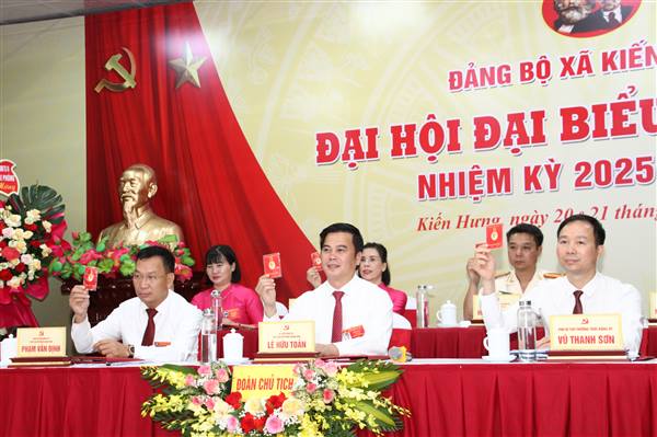 Đảng bộ xã Kiến Hưng tổ chức phiên trù bị Đại hội đại biểu lần thứ Nhất, nhiệm kỳ 2025 – 2030