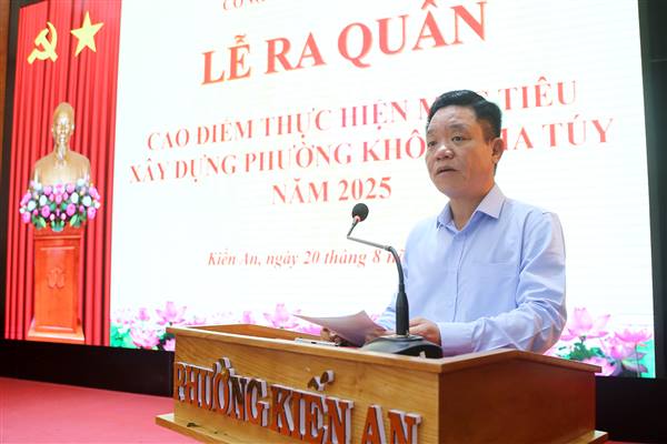 Phường Kiến An ra quân cao điểm xây dựng địa bàn không ma túy năm 2025