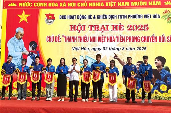 Hội trại hè phường Việt Hòa năm 2025: Lan tỏa tinh thần xung kích, chuyển đổi số trong thanh thiếu nhi