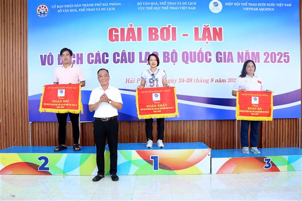 Bế mạc và trao giải Giải Bơi – Lặn vô địch các Câu lạc bộ quốc gia năm 2025