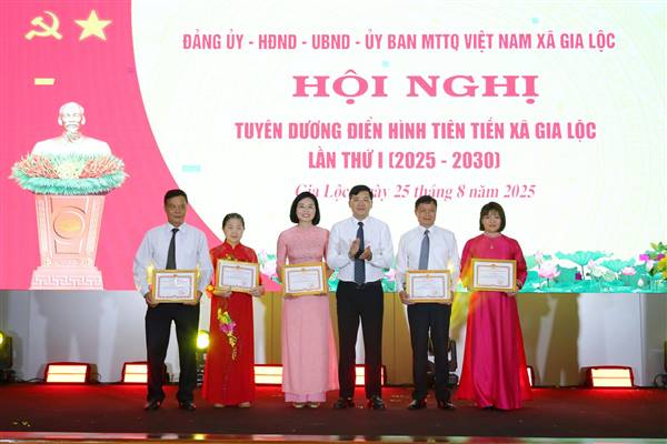 Xã Gia Lộc triển khai hiệu quả các phong trào thi đua, nhiều tập thể và cá nhân được biểu dương