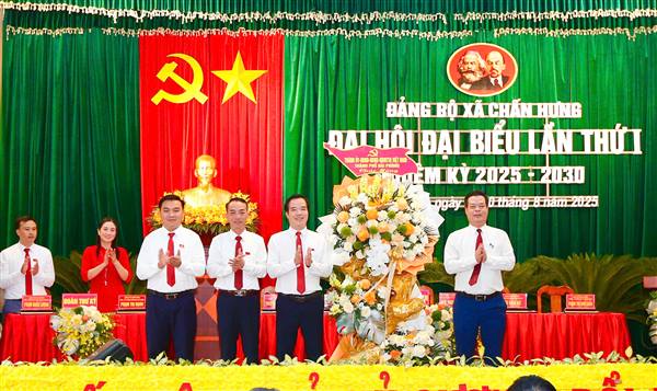 Nhiệm kỳ 2025-2030 xã Chấn Hưng thúc đẩy sáng tạo, phát triển đột phá, xây dựng địa phương văn minh, hiện đại