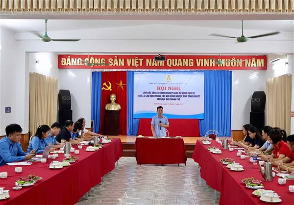 Liên đoàn Lao động thành phố gặp gỡ doanh nghiệp thuê lại lao động tại khu Tây, tìm giải pháp hỗ trợ cung ứng nhân lực
