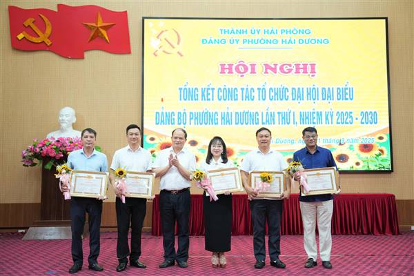 Phường Hải Dương tổng kết công tác tổ chức Đại hội đại biểu Đảng bộ phường lần thứ I
