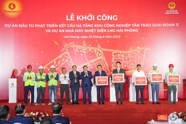 Khởi công 02 dự án trọng điểm quy mô lớn: Dự án đầu tư hạ tầng Khu Công nghiệp Tân Trào (giai đoạn 1) và Dự án Nhà máy Nhiệt điện LNG Hải Phòng 