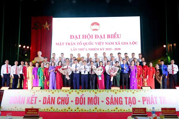 Mặt trận Tổ quốc Việt Nam xã Gia Lộc tổ chức thành công Đại hội đại biểu lần thứ I, nhiệm kỳ 2025–2030 