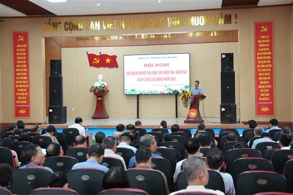 Đảng ủy phường Hải Dương bồi dưỡng nghiệp vụ công tác kiểm tra, giám sát và kỷ luật của Đảng
