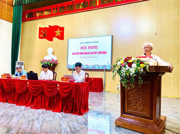 Hội nghị Ban Chấp hành Đảng bộ phường Tân Hưng: Quyết tâm hoàn thành thắng lợi nhiệm vụ năm 2025