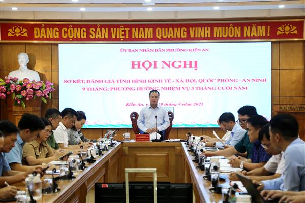Phường Kiến An đẩy mạnh các phong trào thi đua phấn đấu hoàn thành thắng lợi các mục tiêu, nhiệm vụ phát triển kinh tế - xã hội các tháng cuối năm 2025