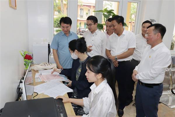 Phường An Phong ra mắt Hệ thống phần mềm quản lý, kiểm tra cấp phép xây dựng trên nền tảng số