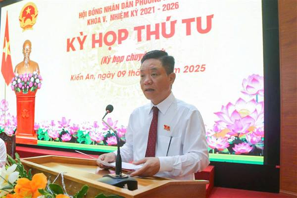Hội đồng nhân dân phường Kiến An thông qua Nghị quyết về tạm giao biên chế, số người làm việc năm 2025