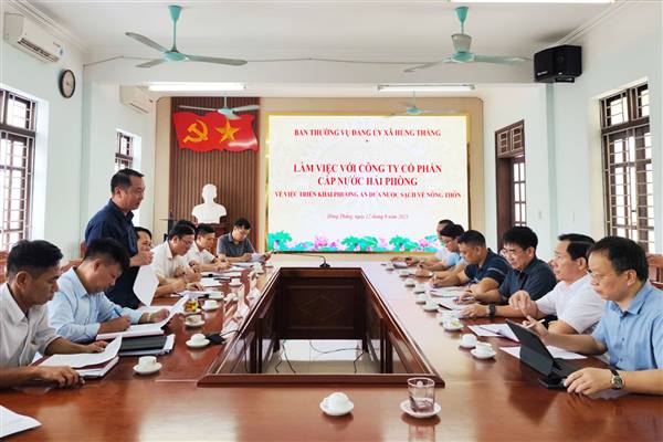 Xã Hùng Thắng tâp trung triển khai các giải pháp sớm đưa nước sạch về nông thôn