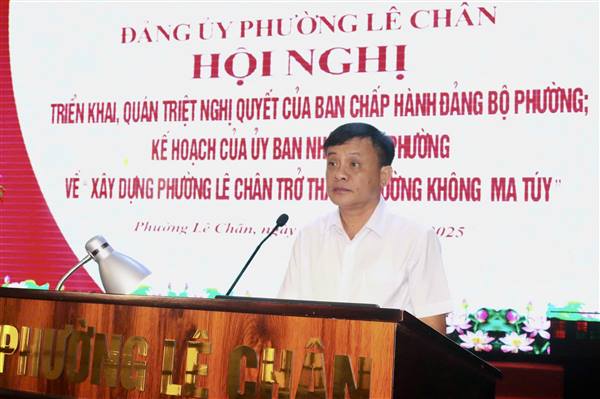 Quyết tâm xây dựng phường Lê Chân trở thành phường không ma túy