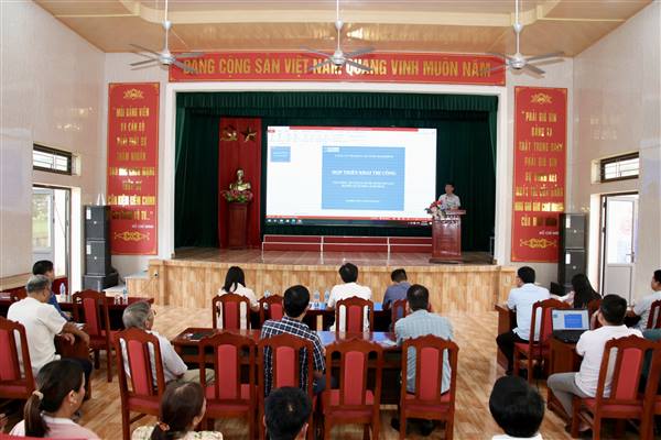 Triển khai dự án lắp đặt hệ thống đường ống cấp nước sạch tại xã Tân Minh