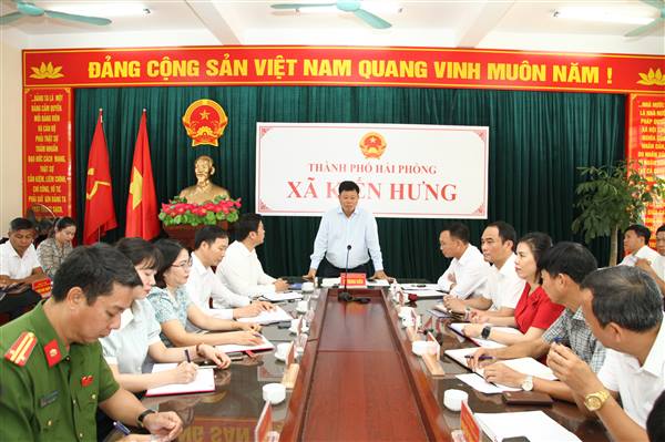 Xã Kiến Hưng tập trung tháo gỡ khó khăn trong công tác giải phóng mặt bằng KCN Tân Trào