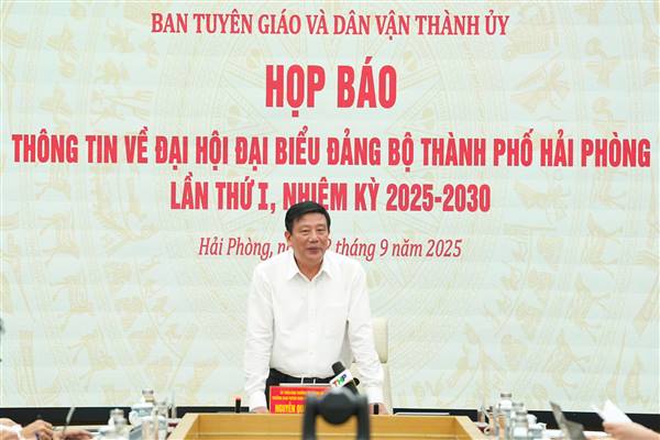  Đại hội đại biểu Đảng bộ thành phố Hải Phòng lần thứ I, nhiệm kỳ 2025-2030 - Đại hội số cấp tỉnh, thành phố đầu tiên trong cả nước