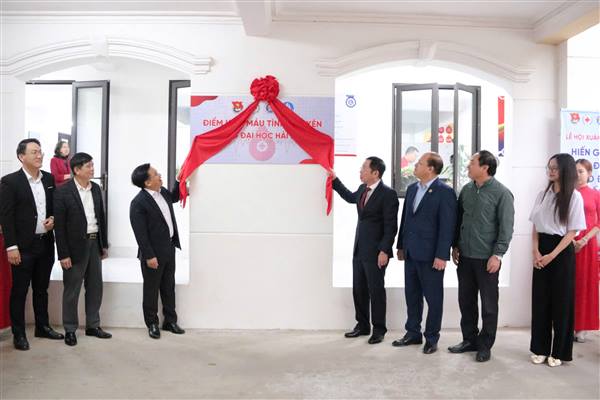 Khai trương Điểm hiến máu cố định tại Trường Đại học Hải Phòng