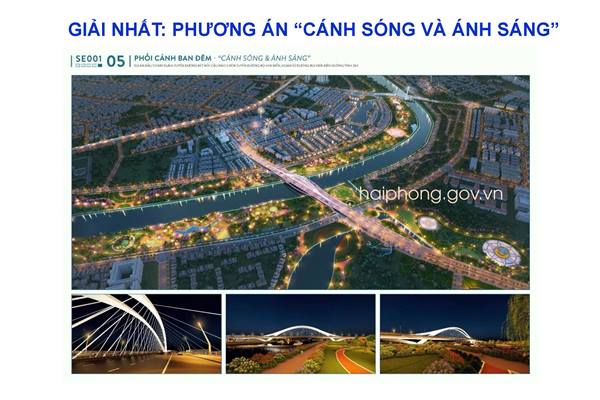 Kết quả thi tuyển phương án kiến trúc công trình cầu Rào 3 vượt sông Lạch Tray