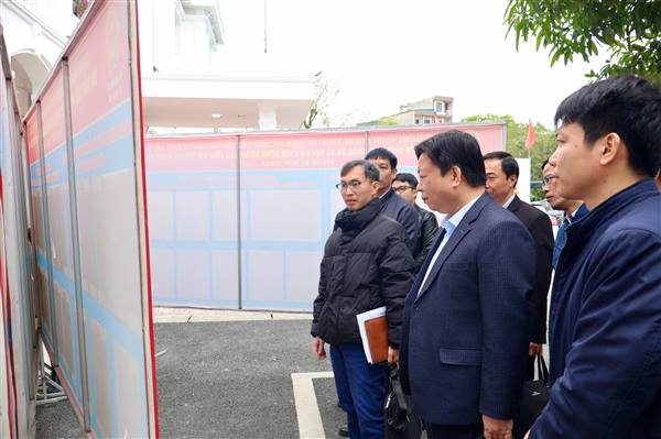 Đoàn kiểm tra số 08 của Ủy ban bầu cử thành phố kiểm tra công tác chuẩn bị bầu cử tại một số địa phương